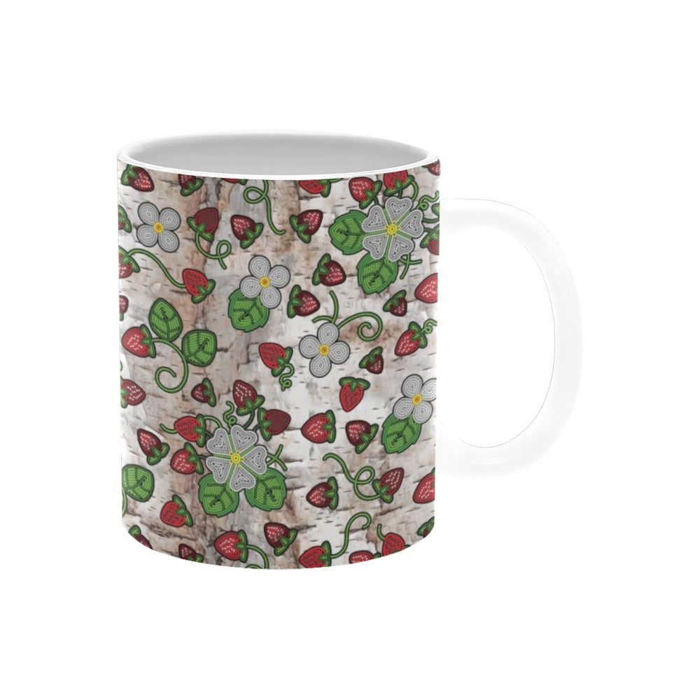 Strawberry Dreams Br Bark White Mug(11OZ)