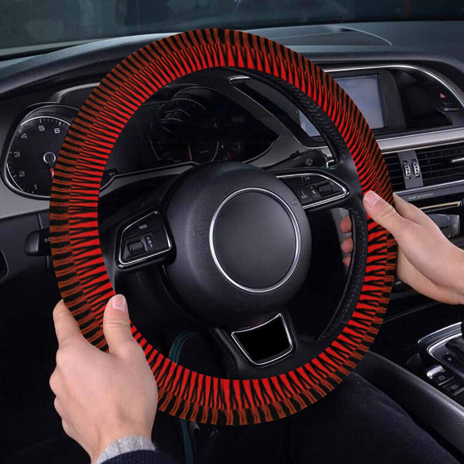 Fire Rattler Horizon Steering Wheel Cover with Elastic Edge