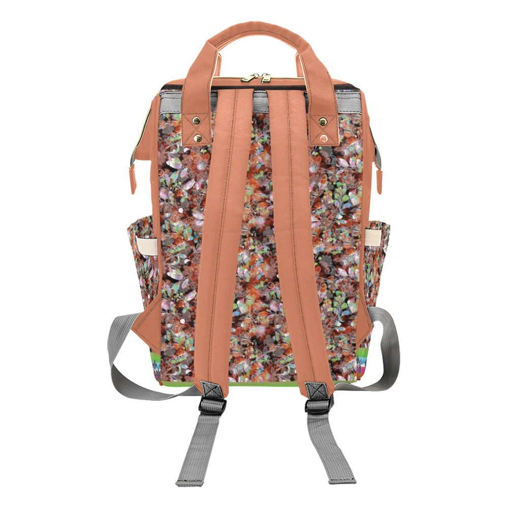 Culture in Nature Orange Multi-Function Diaper Backpack/Diaper Bag