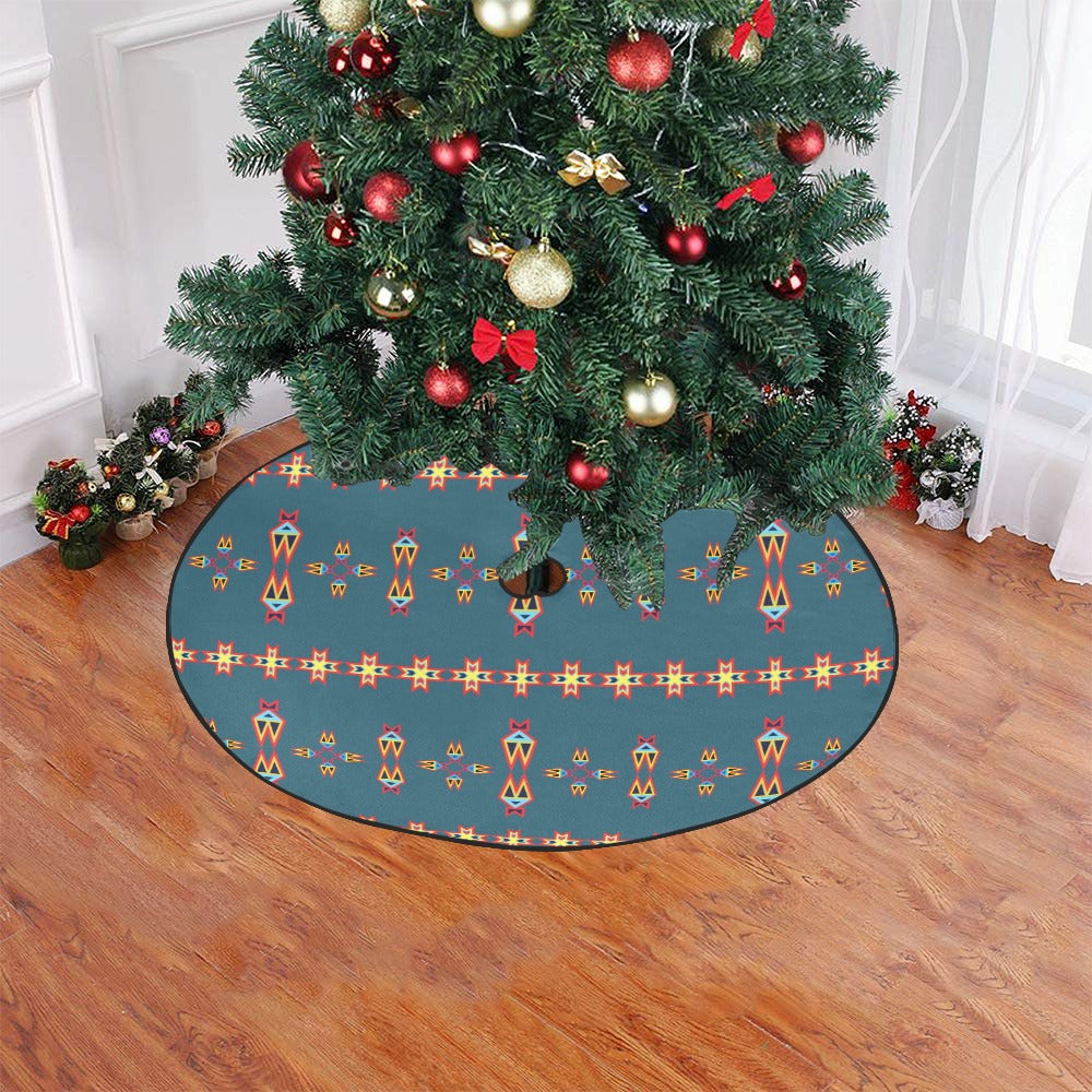 Four Directions Lodges Ocean Christmas Tree Skirt 47" x 47"