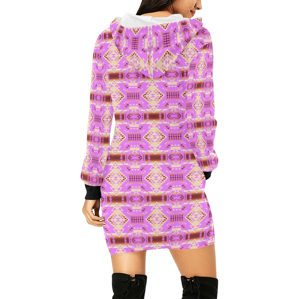 Gathering Earth Lilac Hoodie Dress