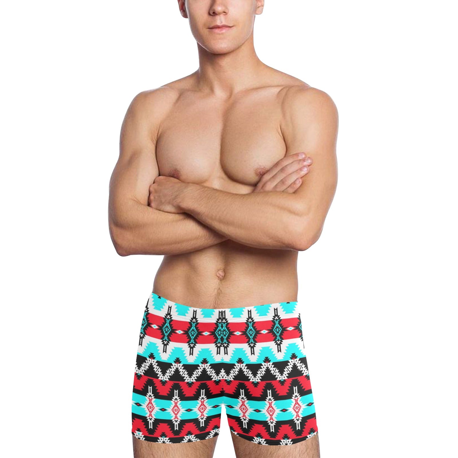 Two Spirit Dance Men's Swimming Trunks