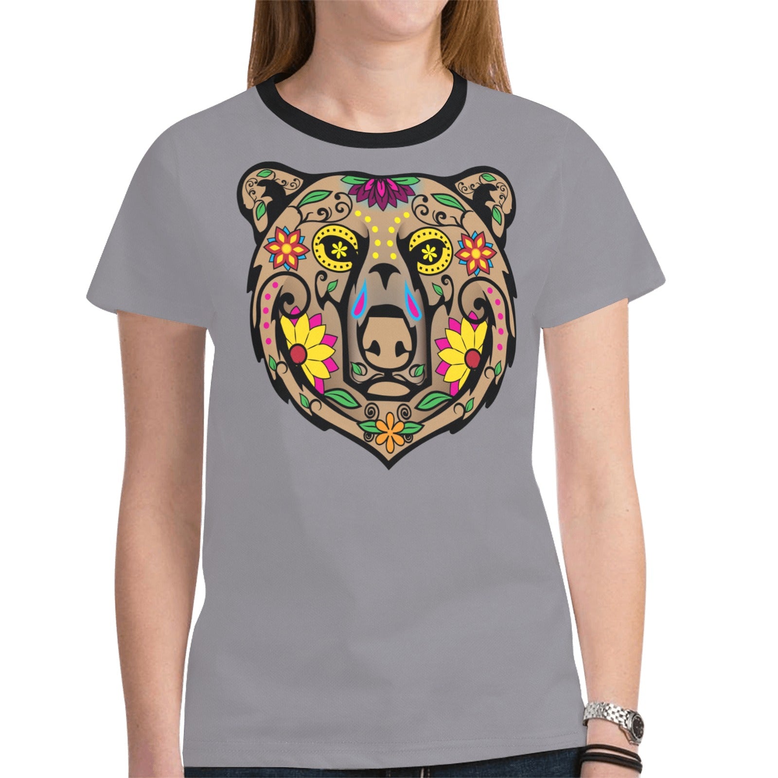 Bear Spirit Guide (Dark Gray) T-shirt for Women