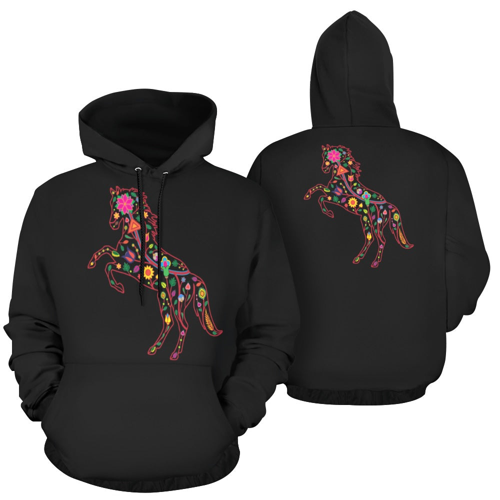 Floral Horse Hoodie for Men (USA Size)