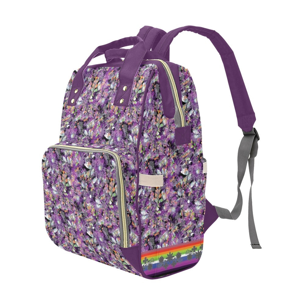 Culture in Nature Purple Multi-Function Diaper Backpack/Diaper Bag