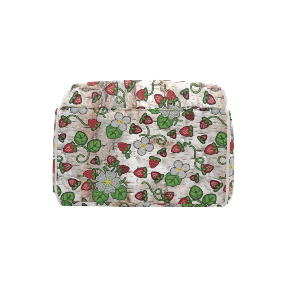 Strawberry Dreams Br Bark Multi-Function Diaper Backpack/Diaper Bag