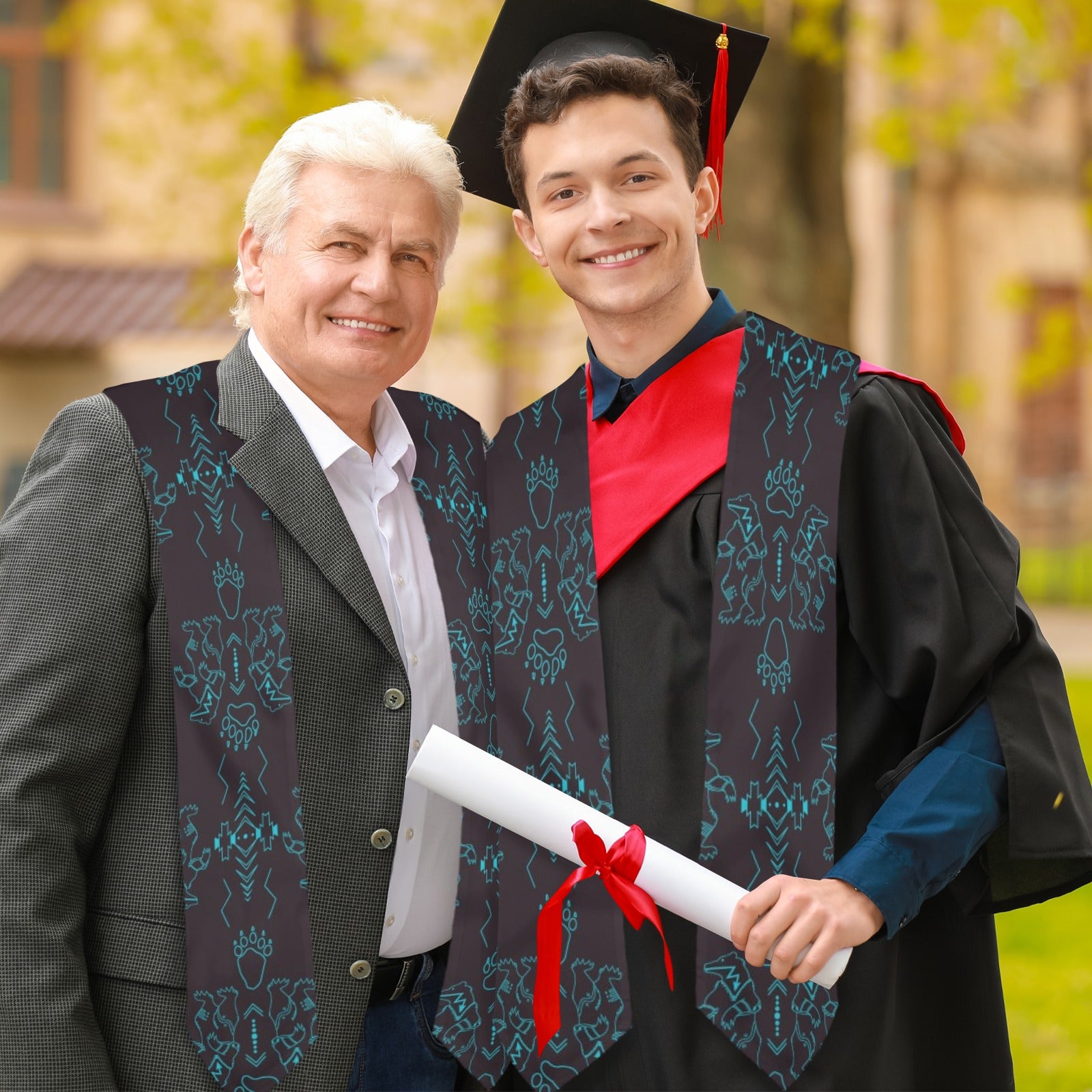 Ledger Bear Graduation Stole