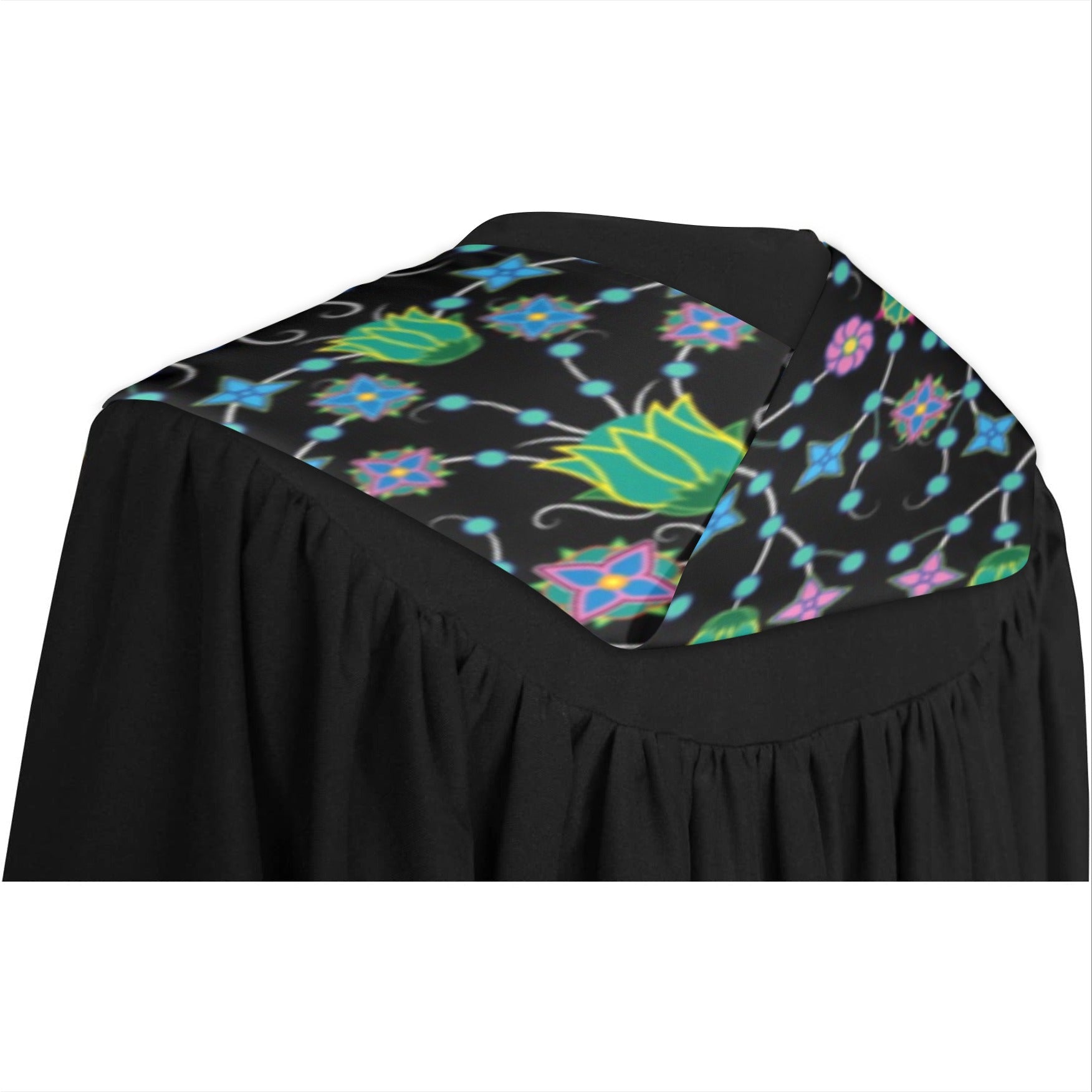 Floral Damask Garden Graduation Stole