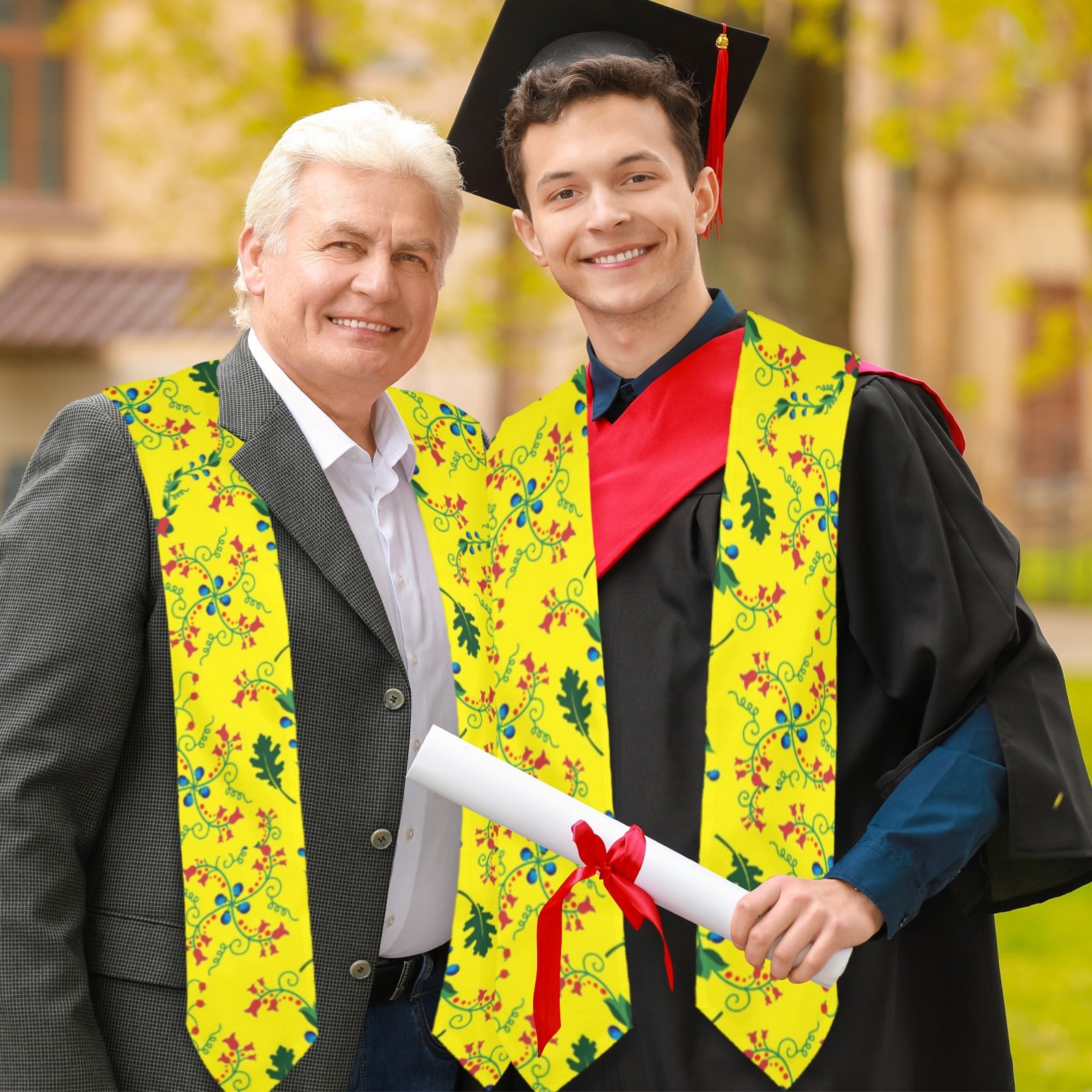 Vine Life Lemon Graduation Stole