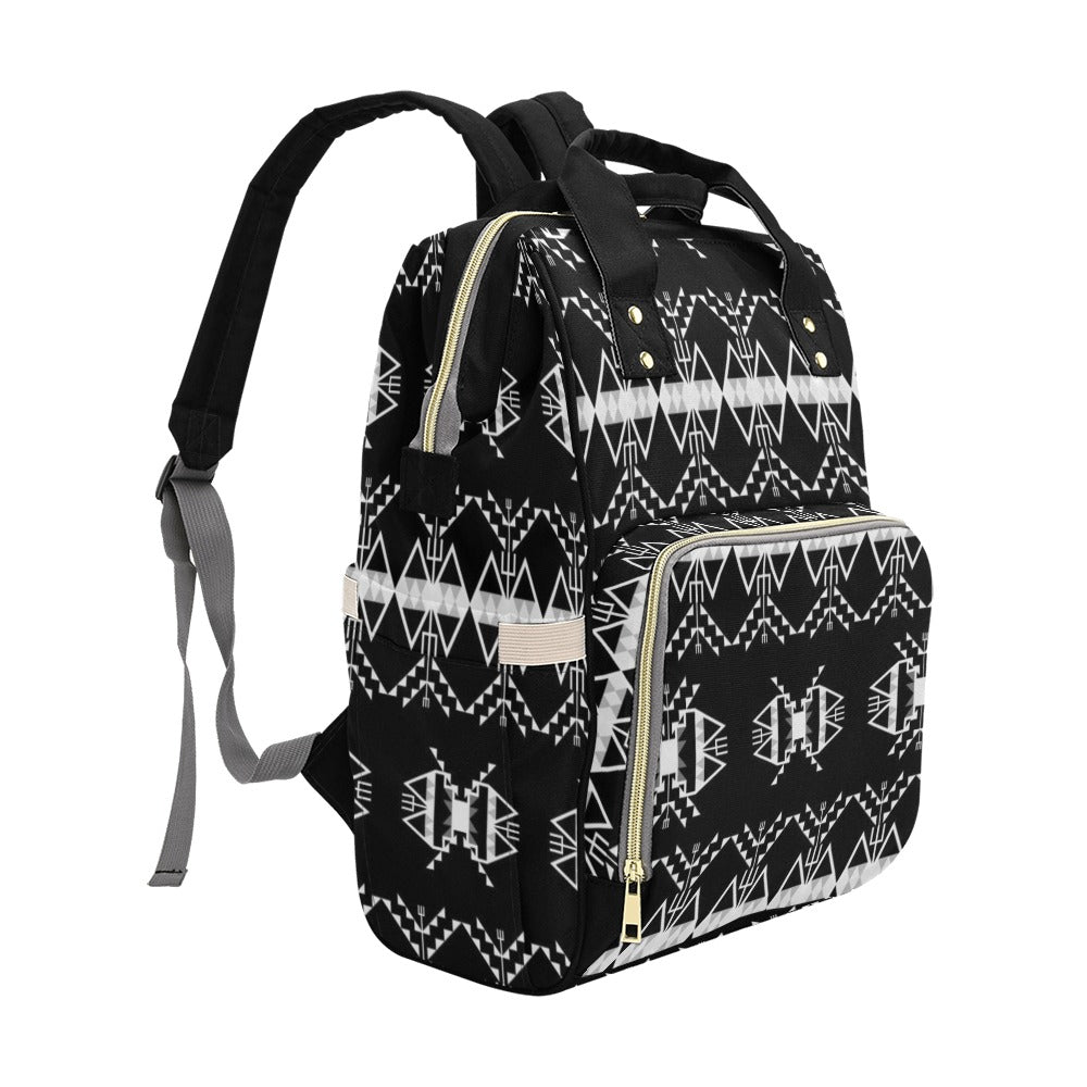 Sacred Trust Black Multi-Function Diaper Backpack/Diaper Bag