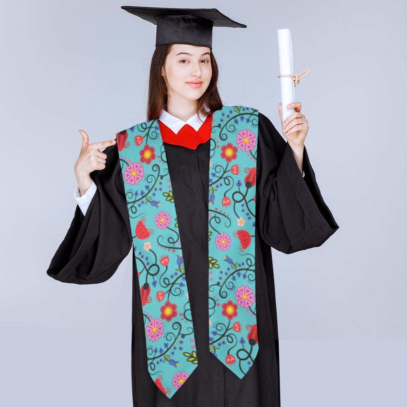 Nipin Blossom Sky Graduation Stole