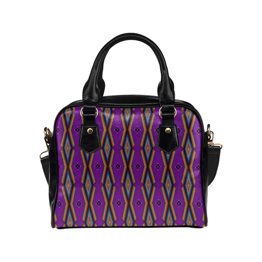 Diamond in the Bluff Purple Shoulder Handbag