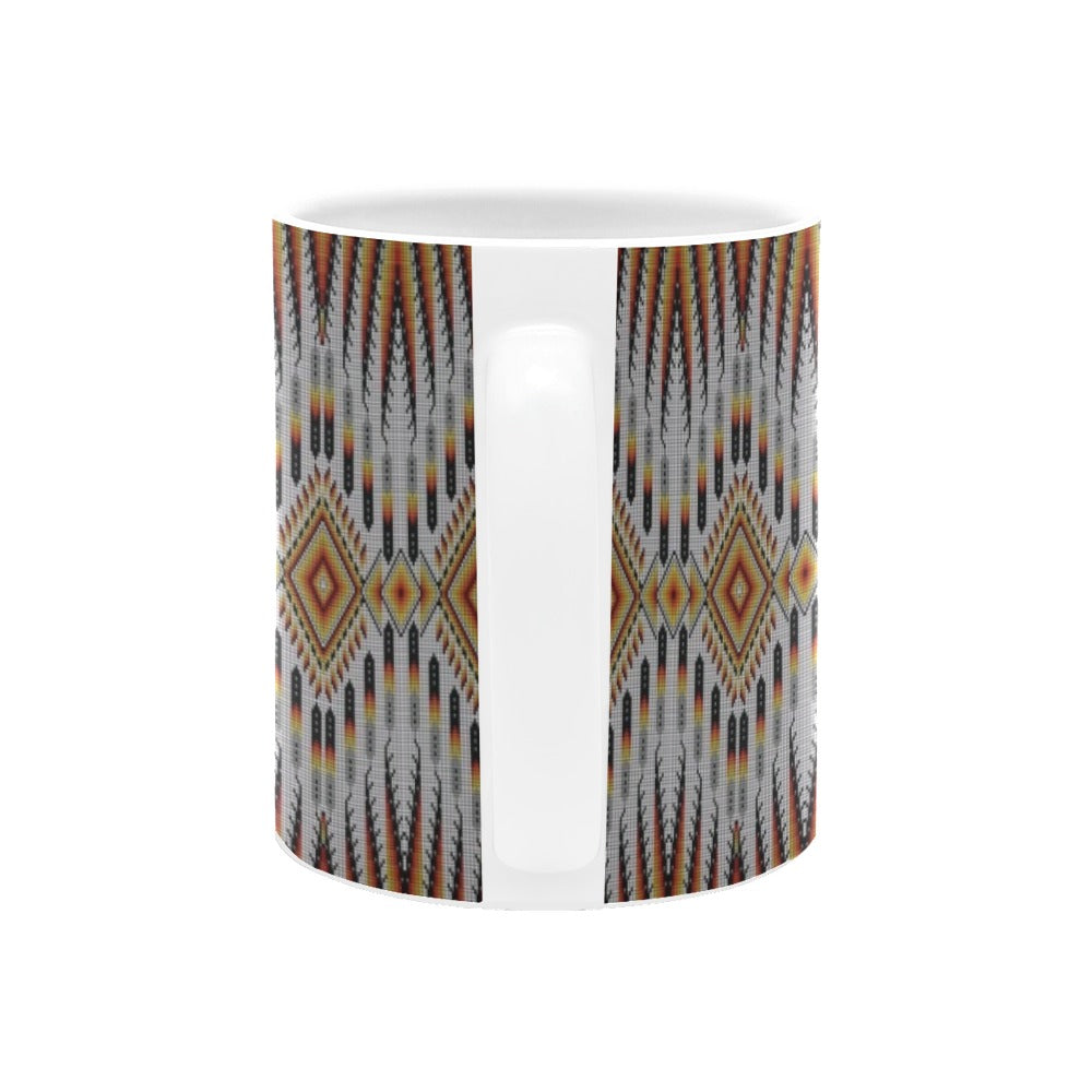 Fire Feather White White Mug(11OZ)