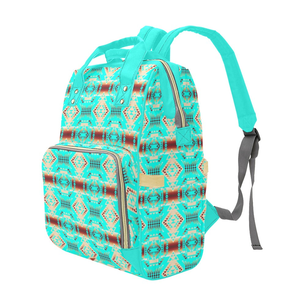 Gathering Earth Turquoise Multi-Function Diaper Backpack/Diaper Bag