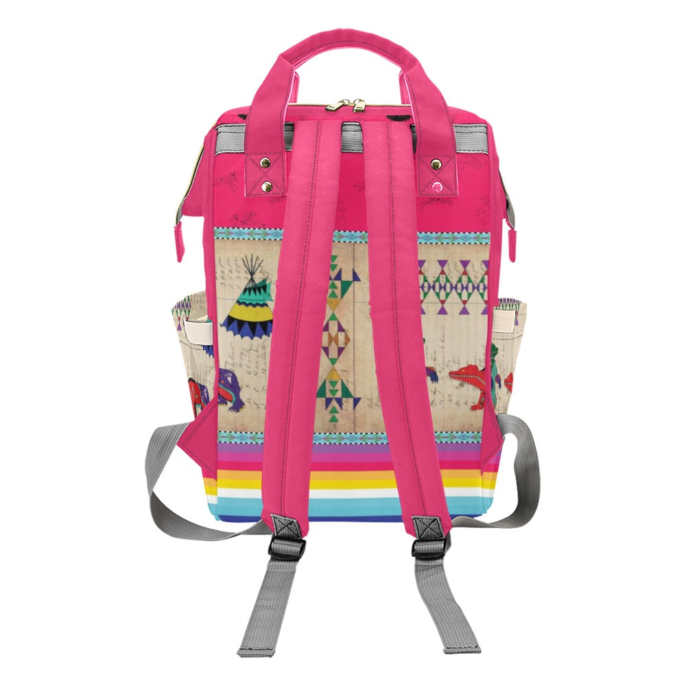 Bear Ledger Berry Multi-Function Diaper Backpack/Diaper Bag