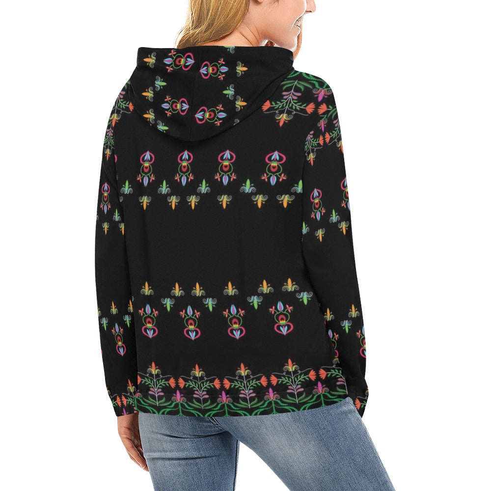 Metis Corn Mother Hoodie for Women (USA Size) (Model H13)