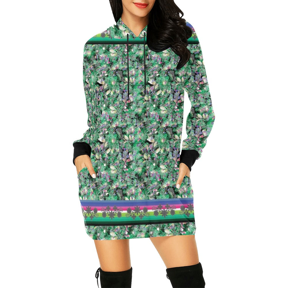 Culture in Nature Green Hoodie Dress