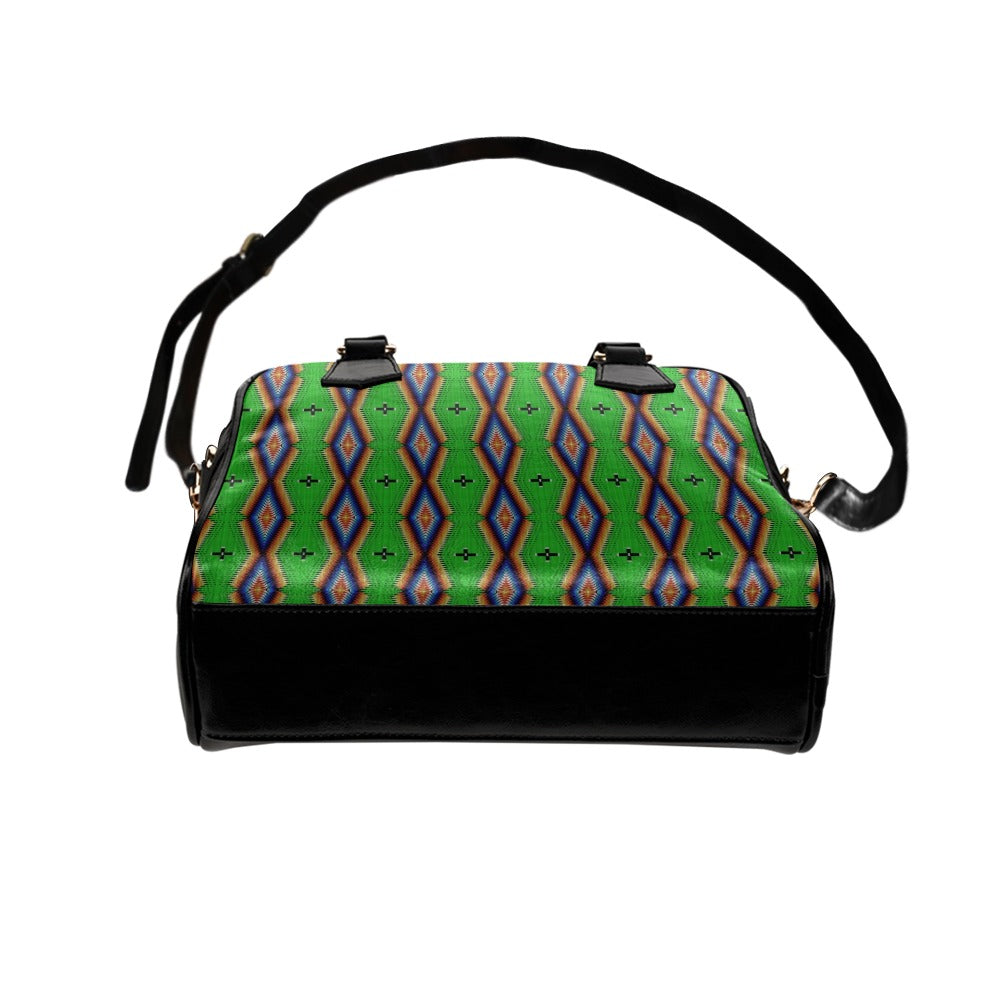 Diamond in the Bluff Lime Shoulder Handbag