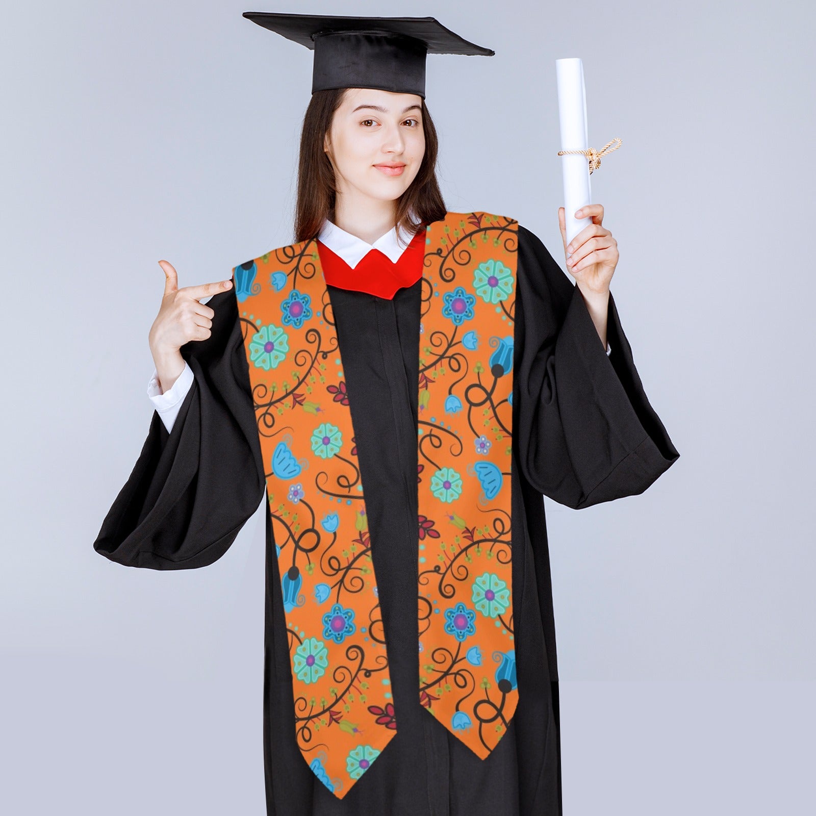 Nipin Blossom Carrot Graduation Stole