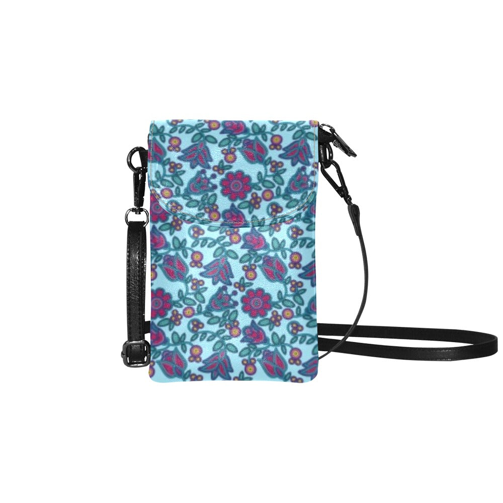 Beaded Nouveau Marine Small Cell Phone Purse