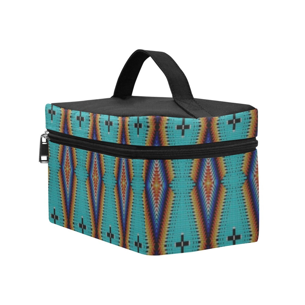 Diamond in the Bluff Turquoise Cosmetic Bag/Large