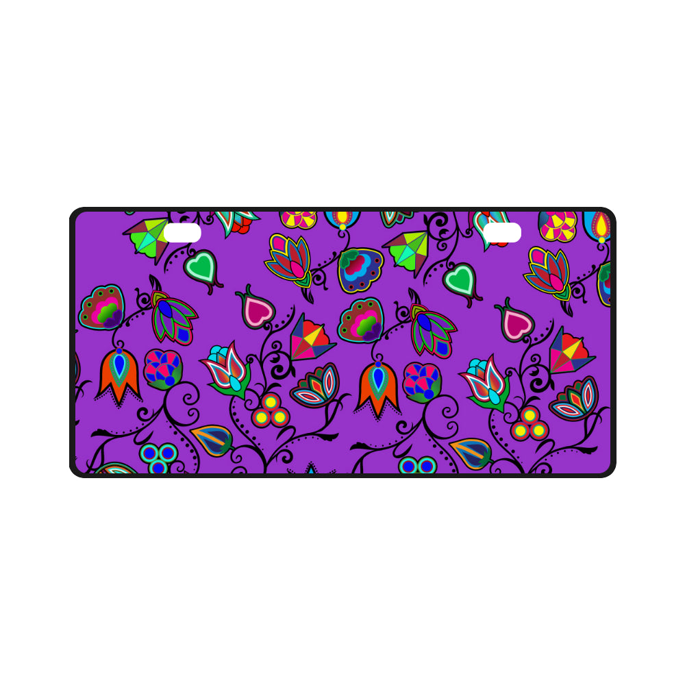 Indigenous Paisley - Dark Orchid License Plate