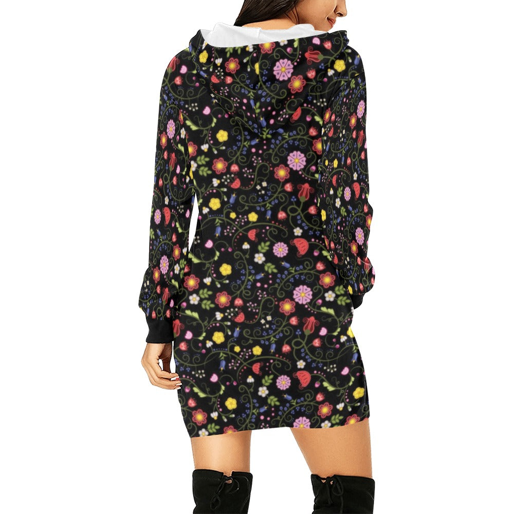 Nipin Blossom Midnight Hoodie Dress