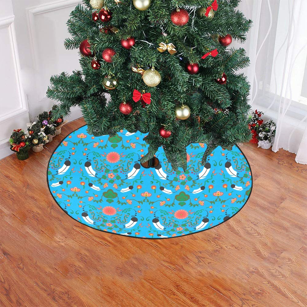 New Growth Bright Sky Christmas Tree Skirt 47" x 47"