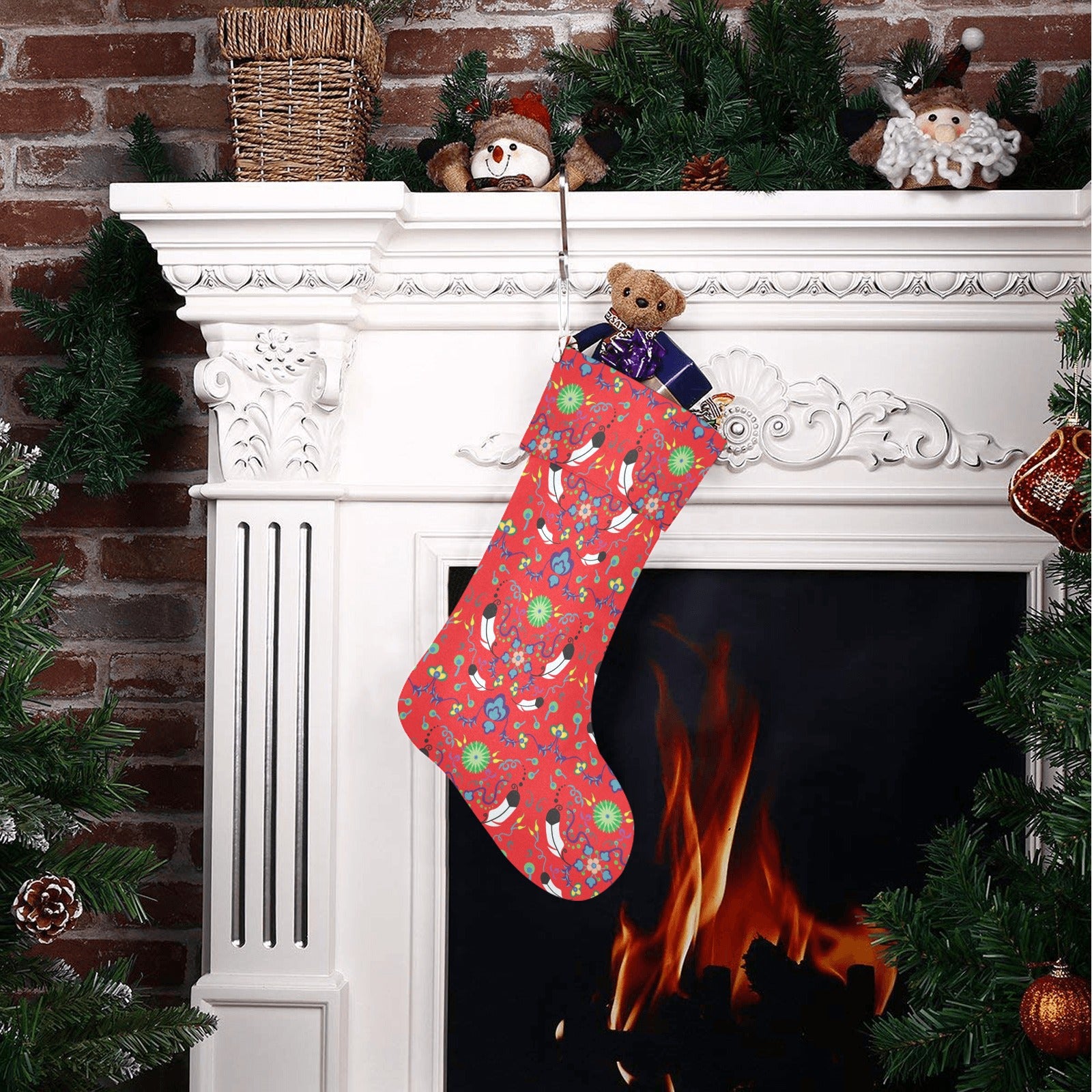 New Growth Vermillion Christmas Stocking