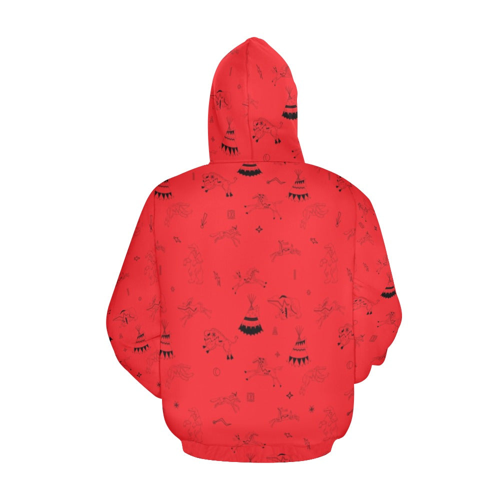 Ledger Dabbles Red Hoodie for Men (USA Size)