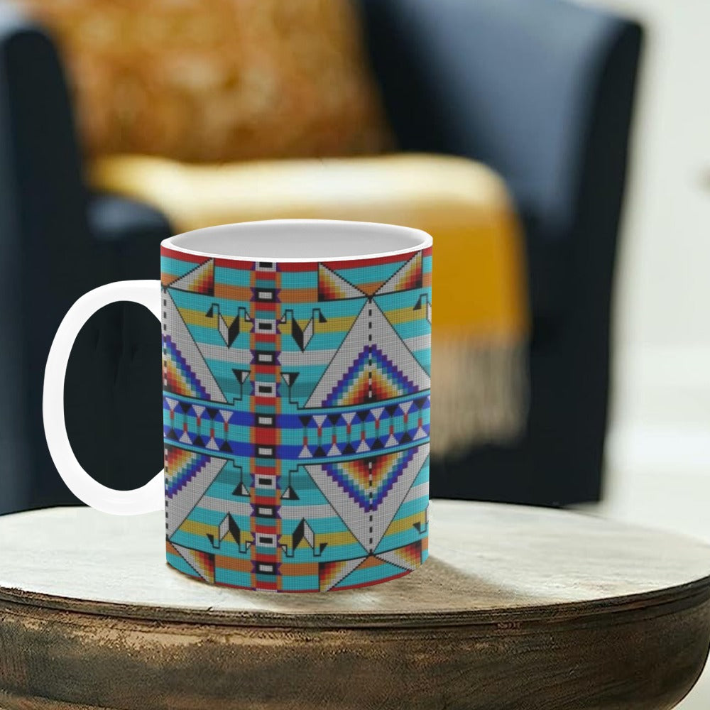 Medicine Blessing Turquoise White Mug(11OZ)