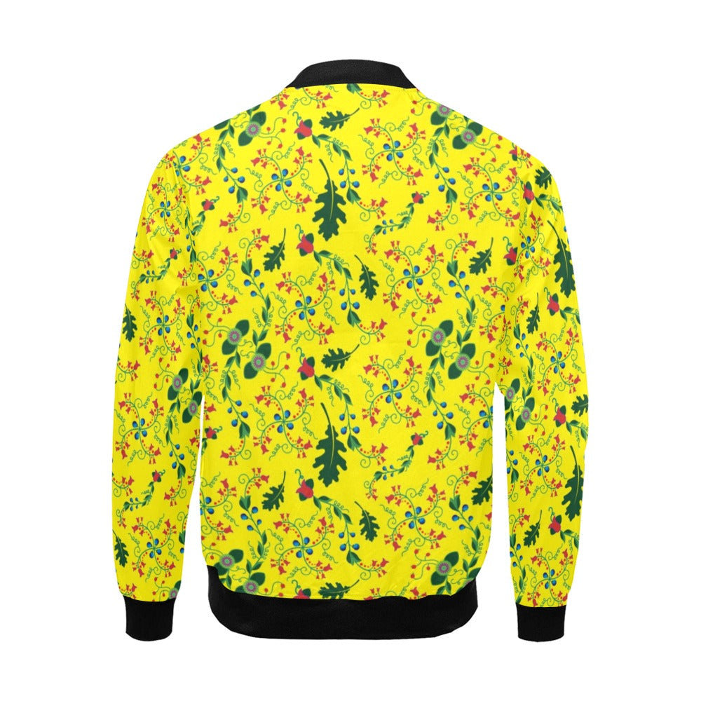 Vine Life Lemon Bomber Jacket for Men