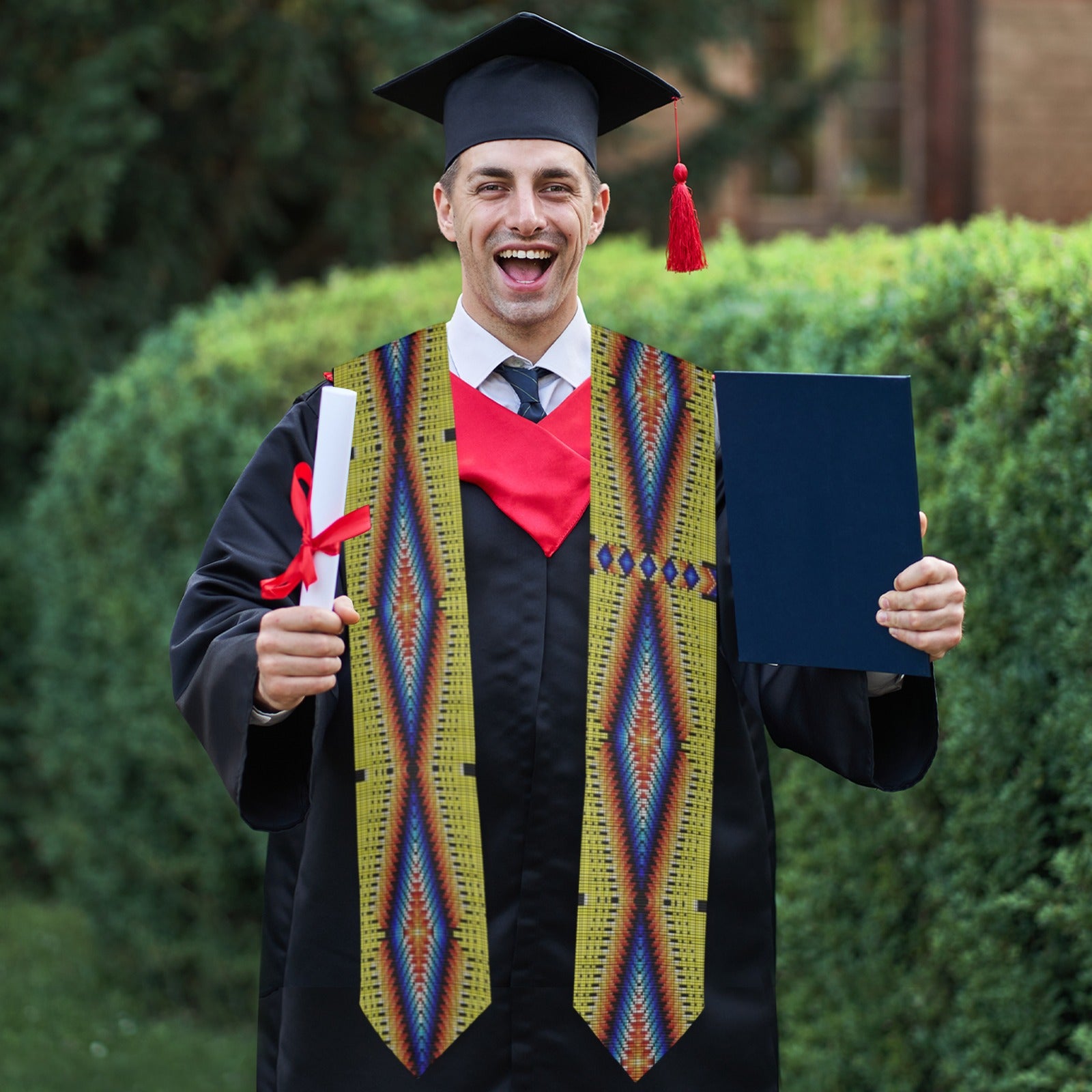 Diamond in the Bluff Yellow Graduation Stole