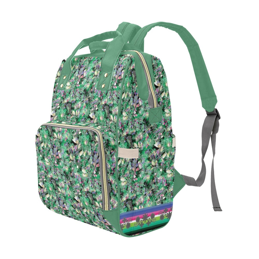 Culture in Nature Green Multi-Function Diaper Backpack/Diaper Bag