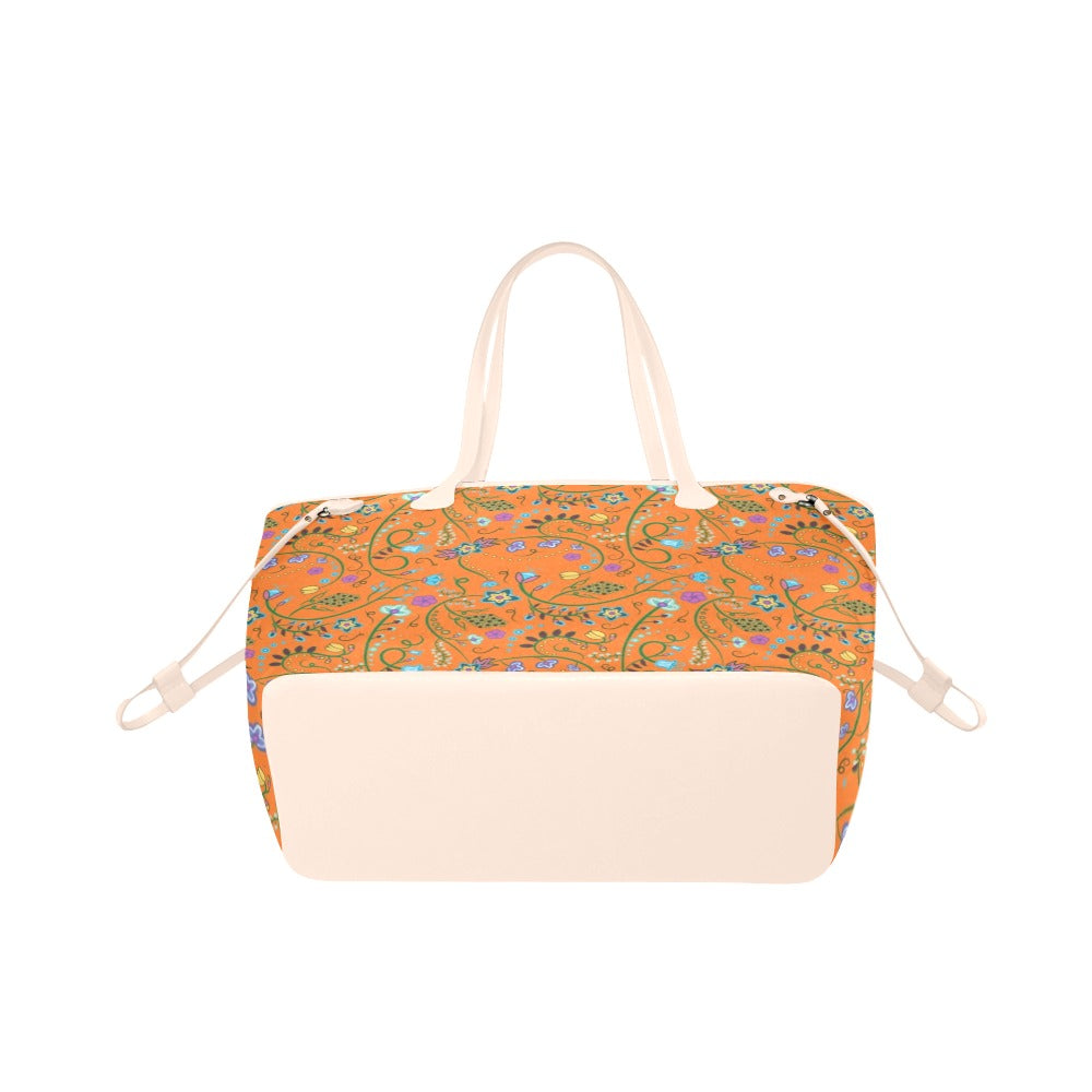 Fresh Fleur Carrot Clover Canvas Tote Bag