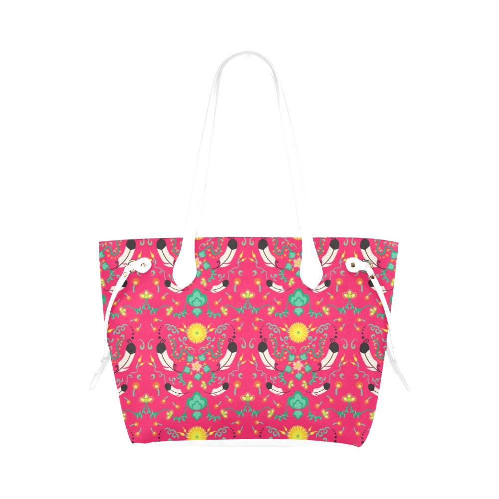 New Growth Pink Clover Canvas Tote Bag