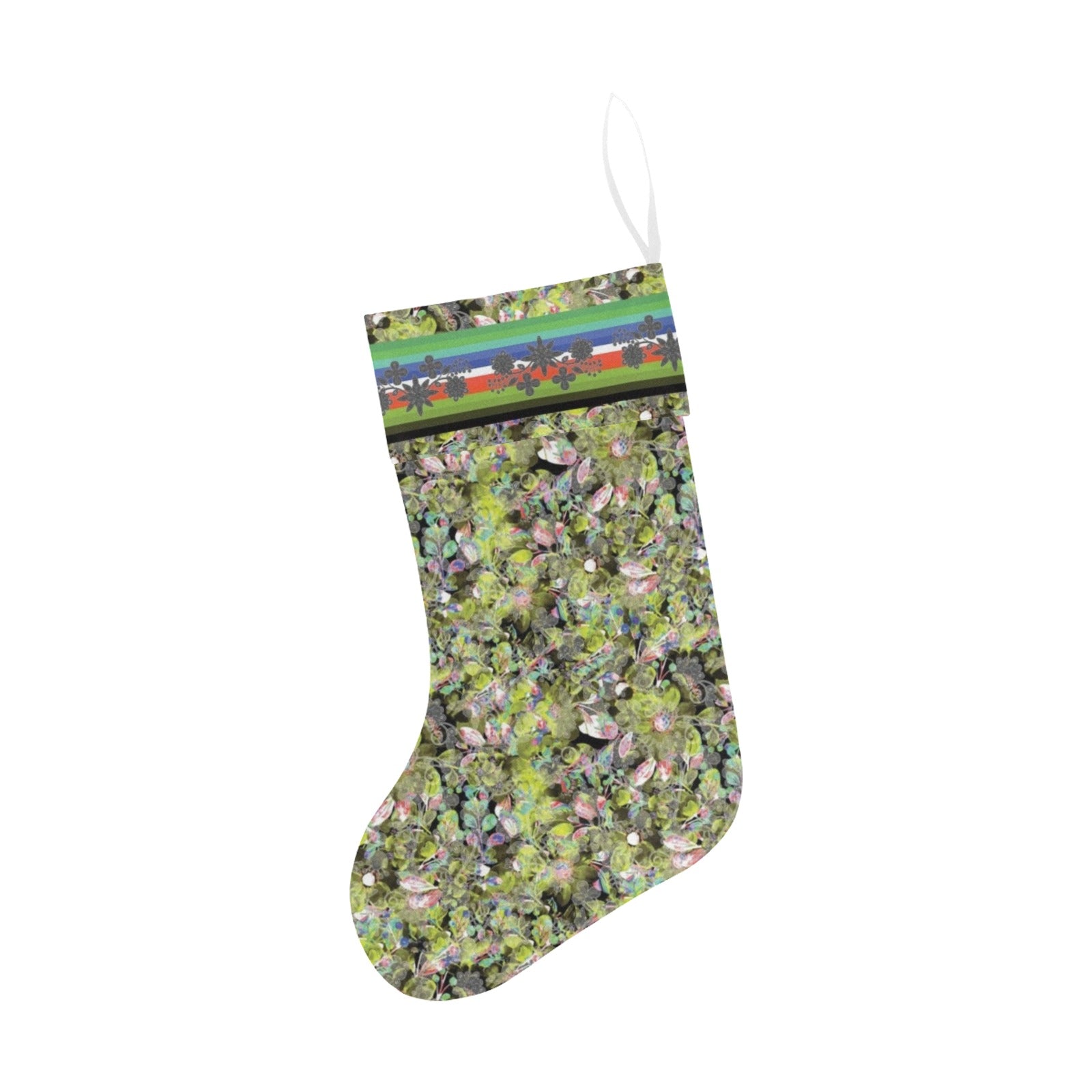 Culture in Nature Green Leaf Christmas Stocking