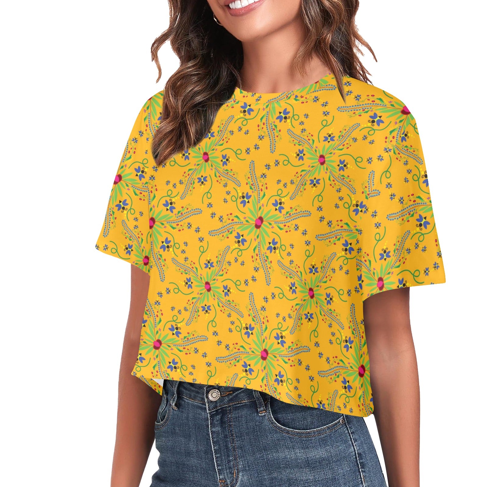 Willow Bee Sunshine Women's Cropped T-shirt