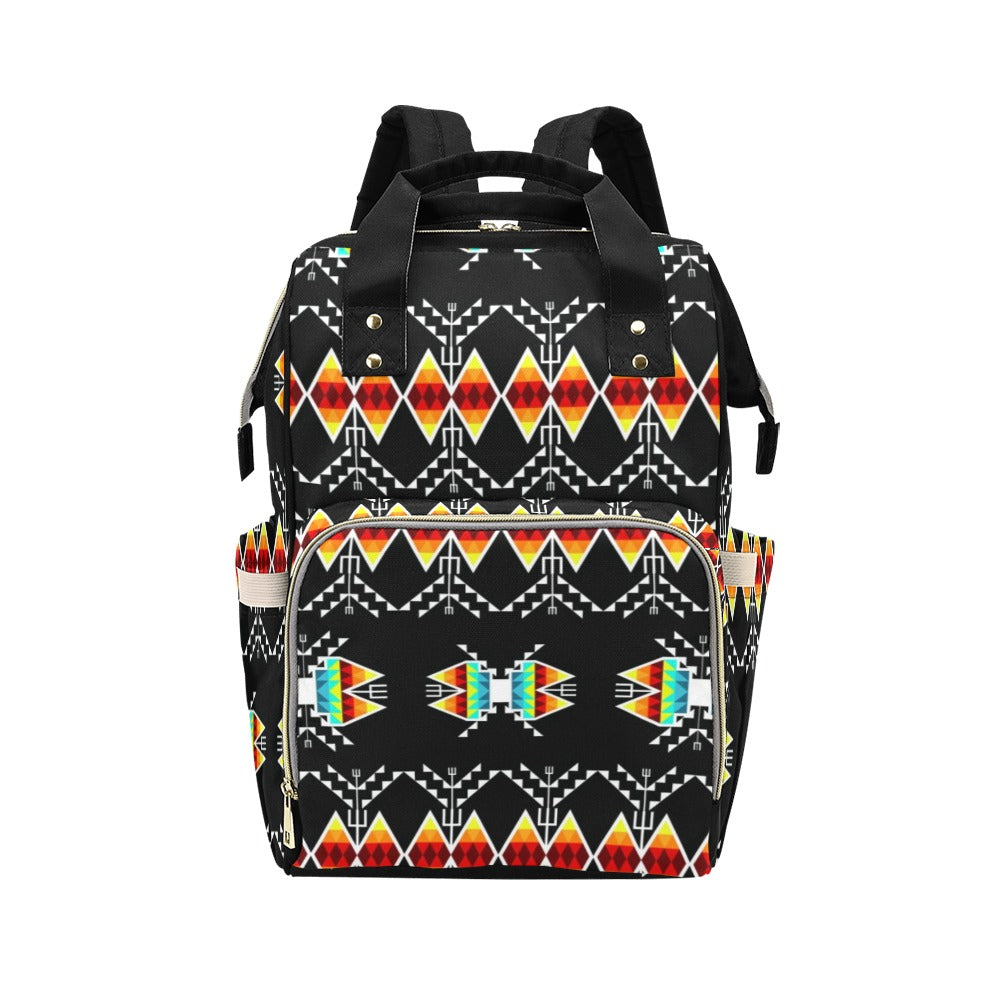 Sacred Trust Black Colour Multi-Function Diaper Backpack/Diaper Bag