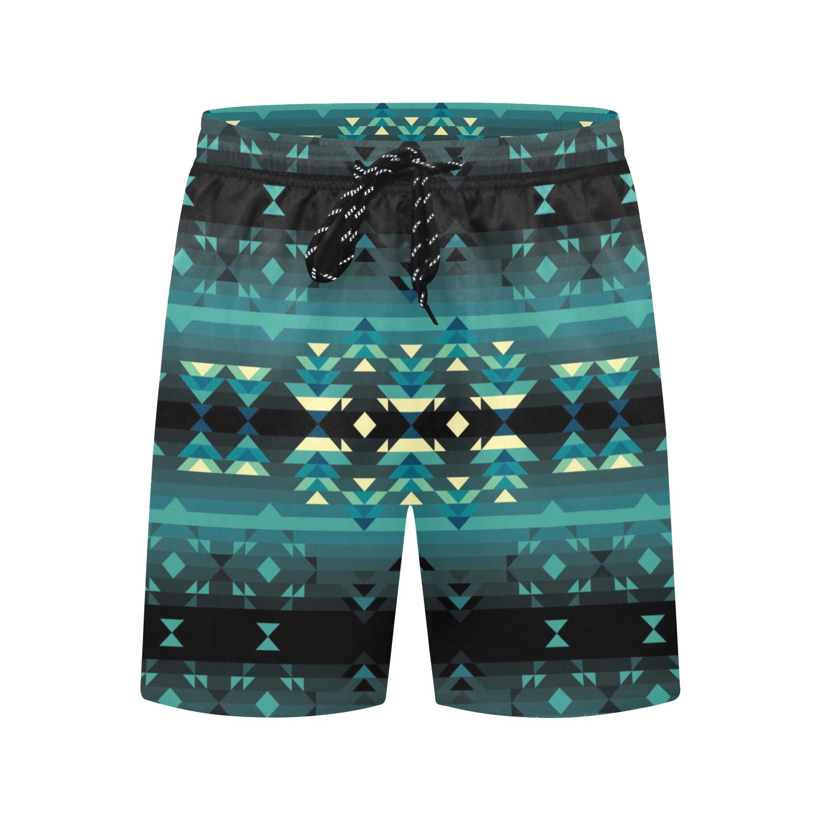 Inspire Green Men's Mid-Length Beach Shorts