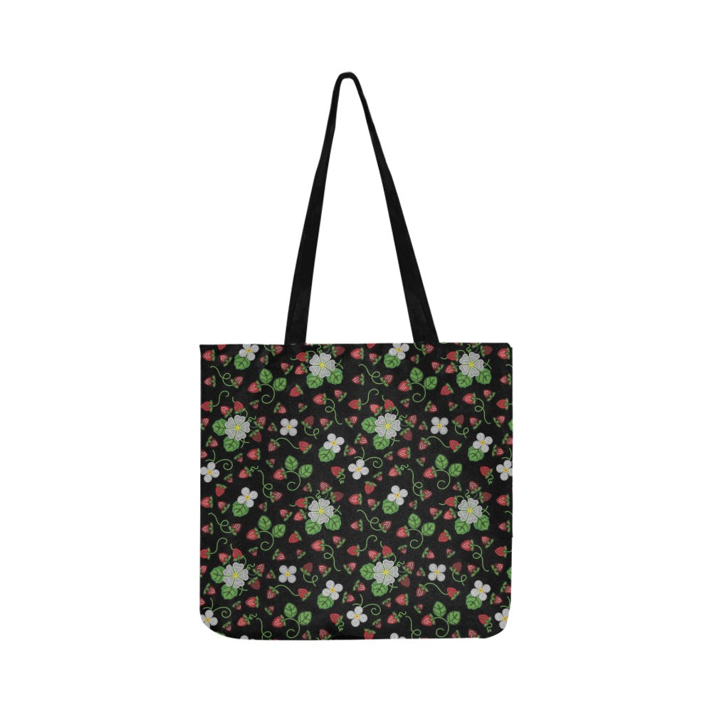 Strawberry Dreams Midnight Reusable Shopping Bag (Two sides)