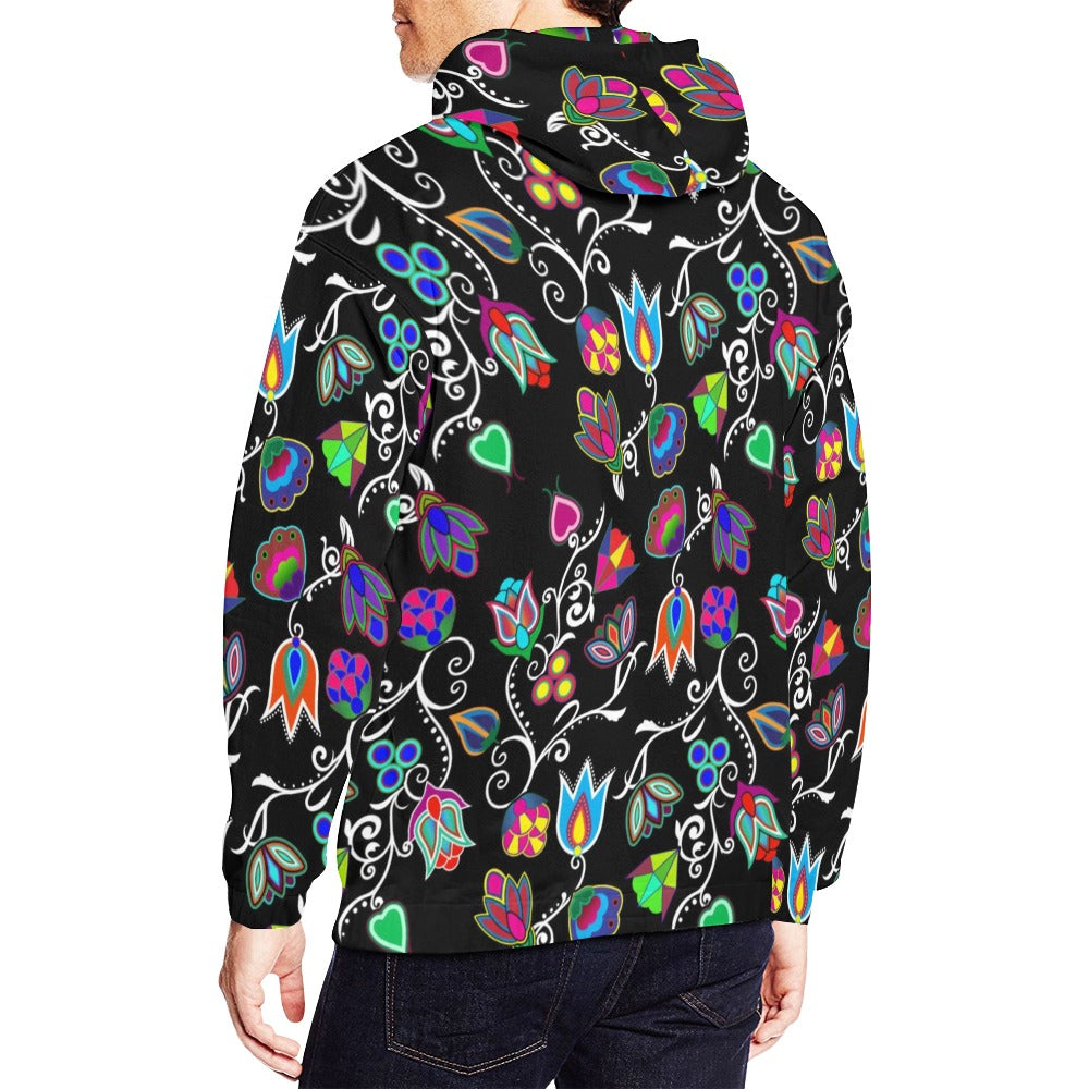 Indigenous Paisley Black Hoodie for Men (USA Size)