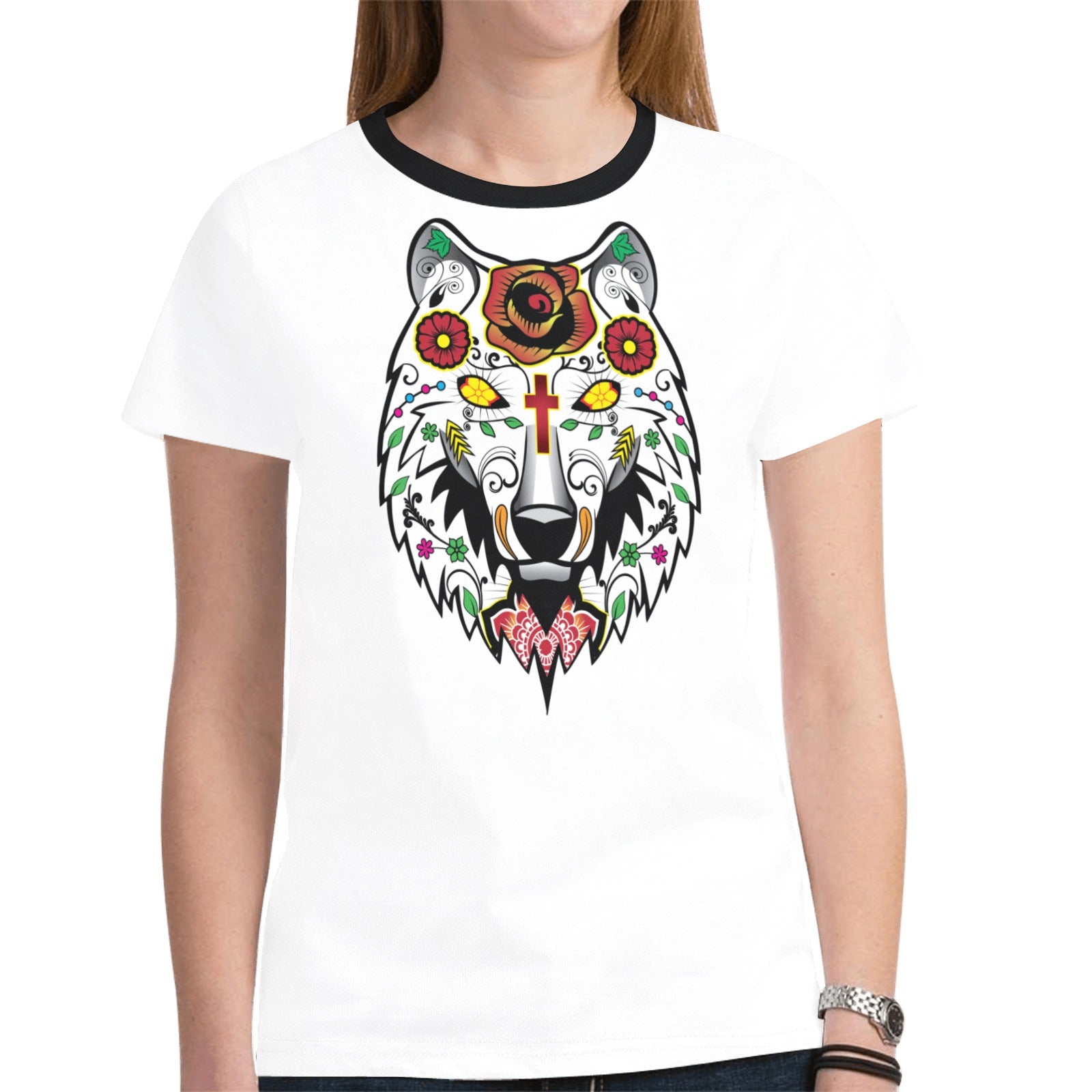 Wolf Spirit Guide (White) T-shirt for Women