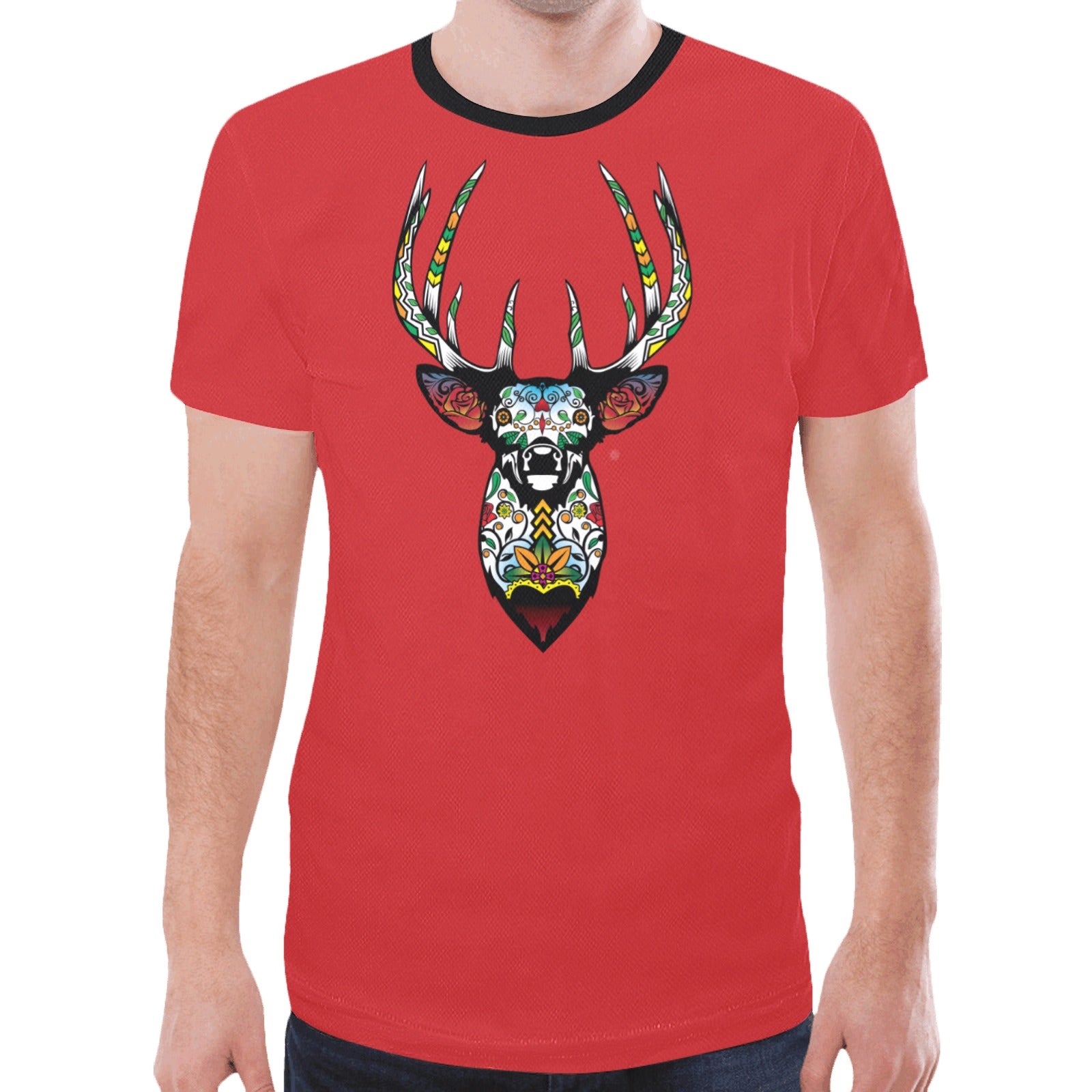 Elk Spirit Guide (Red) T-shirt for Men