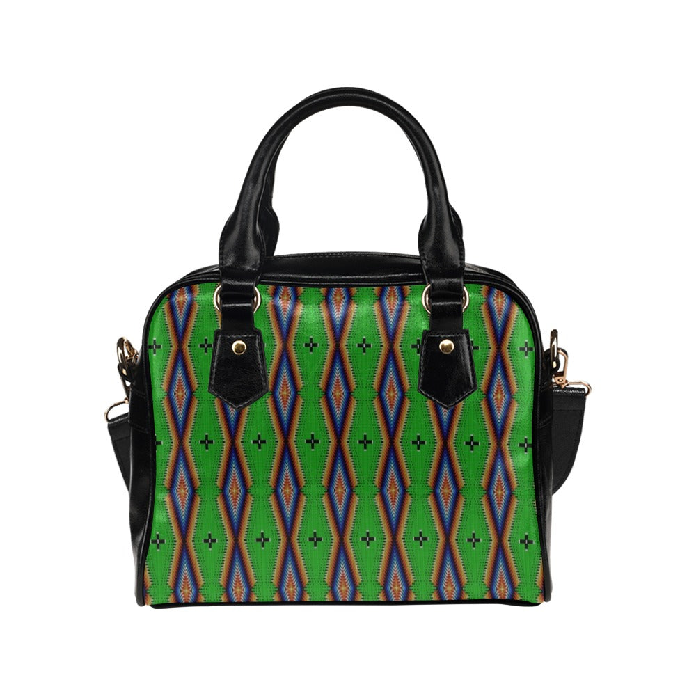 Diamond in the Bluff Lime Shoulder Handbag