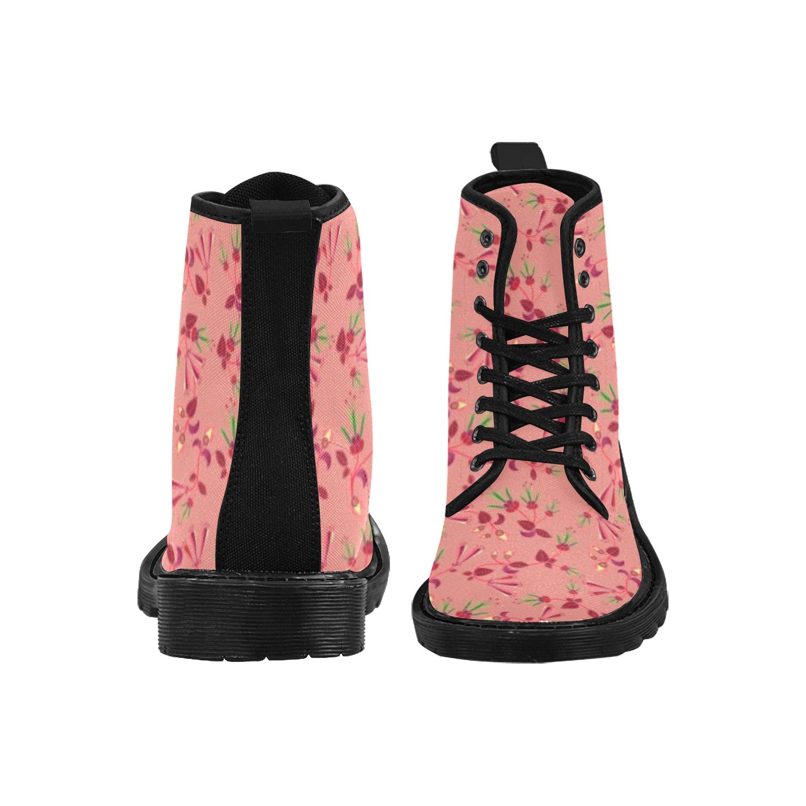 Swift Floral Peach Rouge Remix Boots for Men (Black)