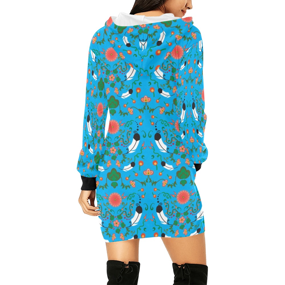 New Growth Bright Sky Hoodie Dress