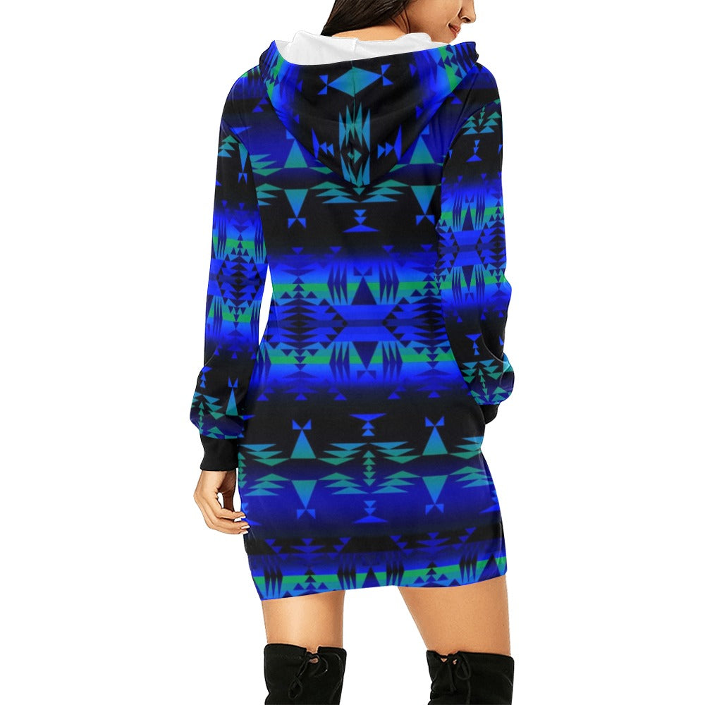 Between the Blue Ridge Mountains Hoodie Dress