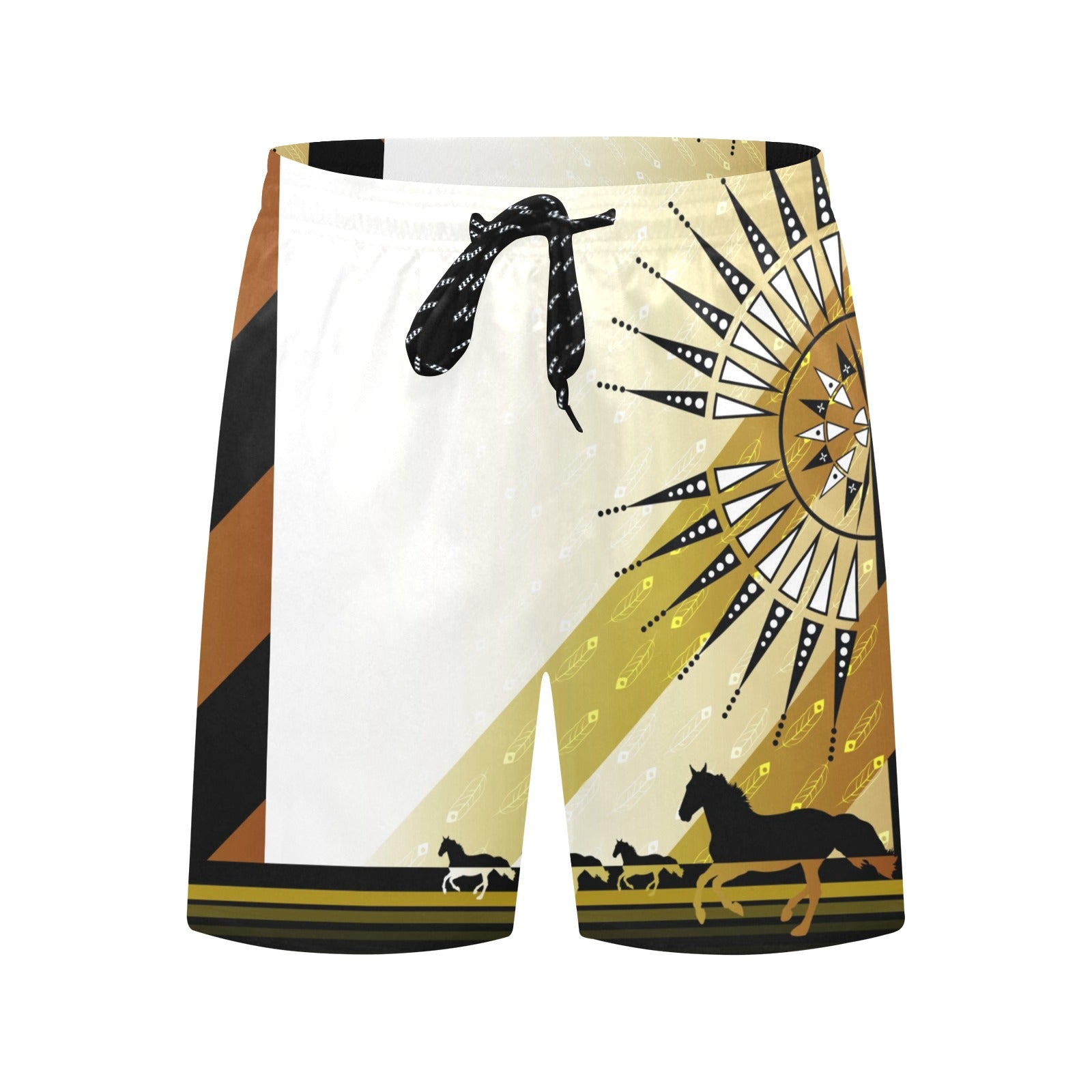 Stallion Skyline Men's Mid-Length Beach Shorts