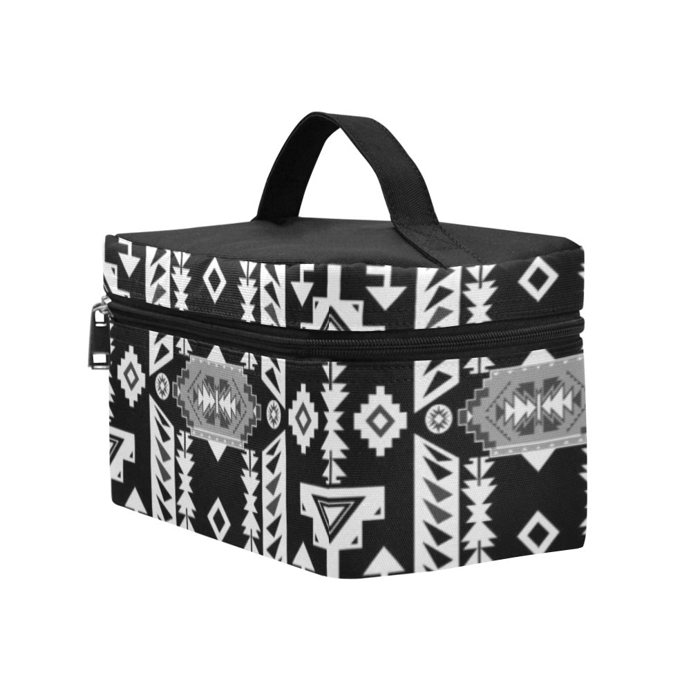 Chiefs Mountain Black and White Cosmetic Bag/Large